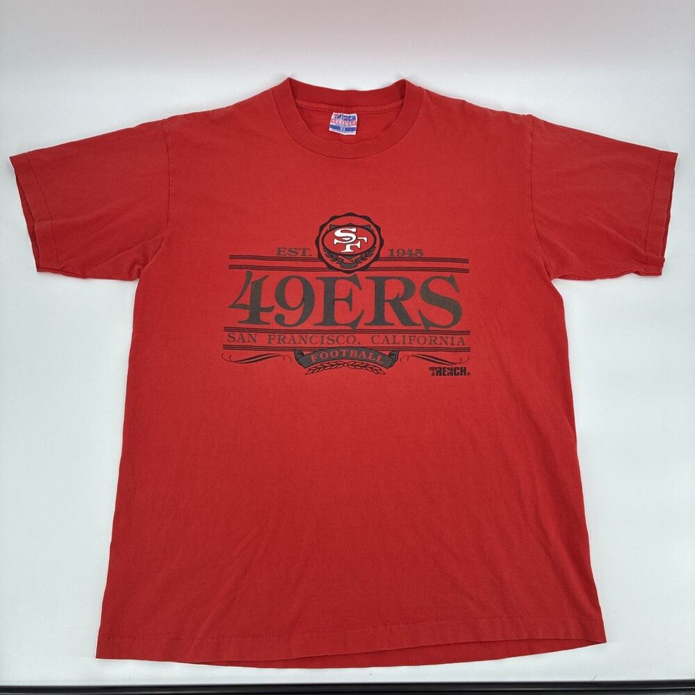 Vintage San Francisco 49ers Shirt Men XL Trench NFL Football Single Stitch 90s